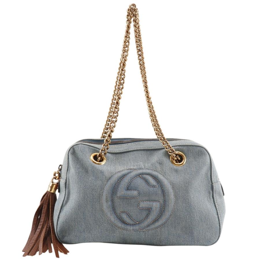 GUCCI グッチ ソーホー インターロッキングG チェーンショルダー 
