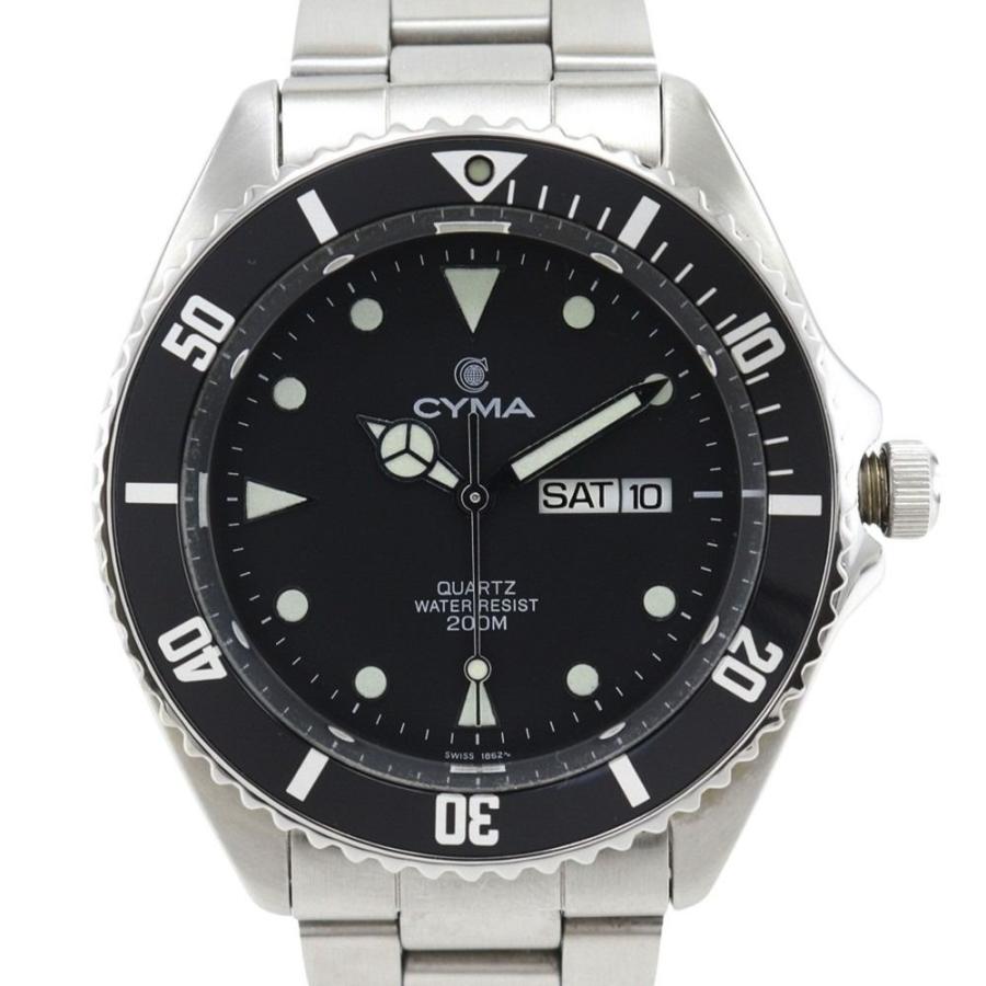 CYMA シーマ ダイバーズ 9111 腕時計 SS シルバー クオーツ アナログ