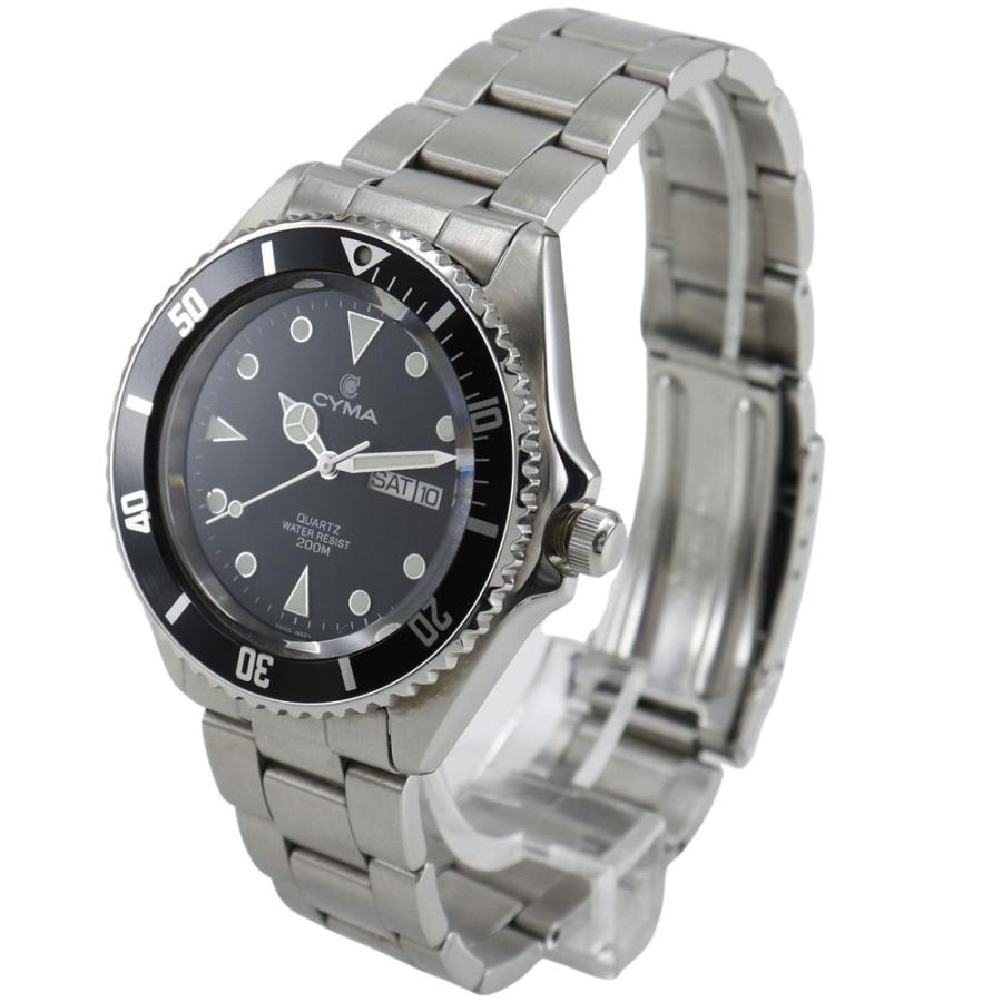 CYMA シーマ ダイバーズ 9111 腕時計 SS シルバー クオーツ アナログ