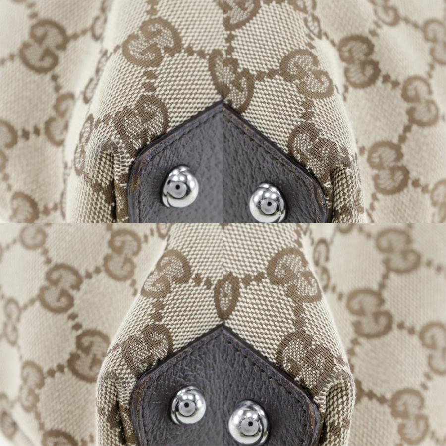 GUCCI グッチ 120837 トートバッグ GGキャンバス 茶 レディース  