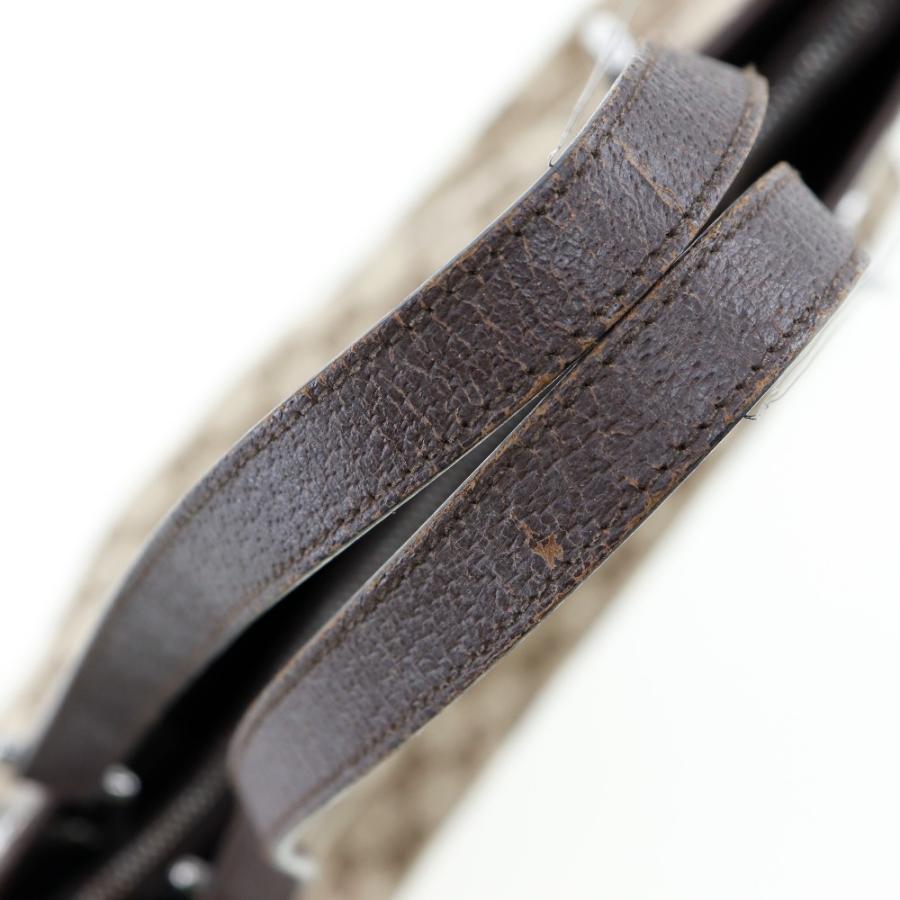 GUCCI グッチ 120837 トートバッグ GGキャンバス 茶 レディース  