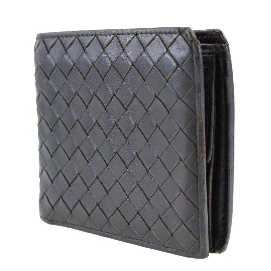 【BOTTEGAVENETA】ボッテガヴェネタ イントレチャート 193642-V4651 カーフ こげ茶 メンズ 二つ折り財布 BOTTEGA VENETA（ボッテガ・ヴェネタ） イントレチャート 193642-V4651