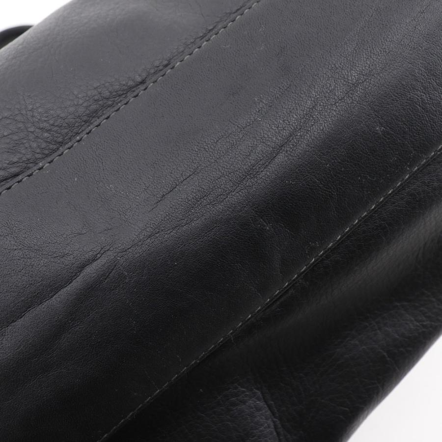 Paul Smith ポール・スミス Nハンティング PWN150 トートバッグ レザー 黒 レディース【S211124663】中古