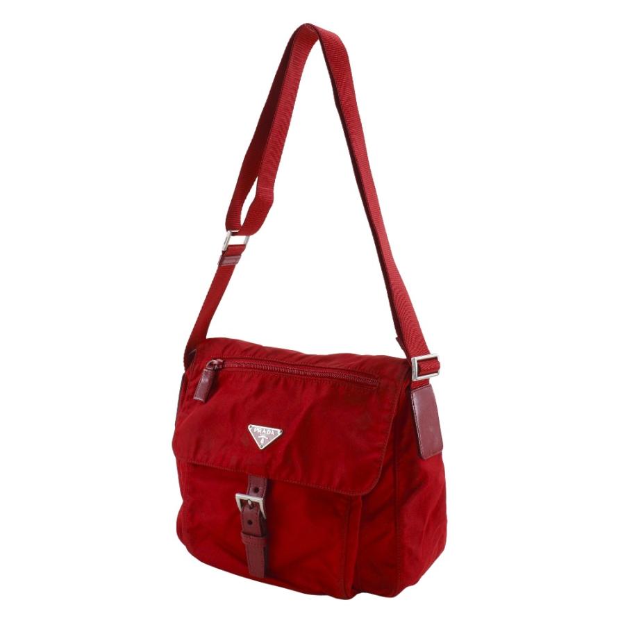 PRADA（プラダ） ショルダーバッグ ナイロン 赤 レディース