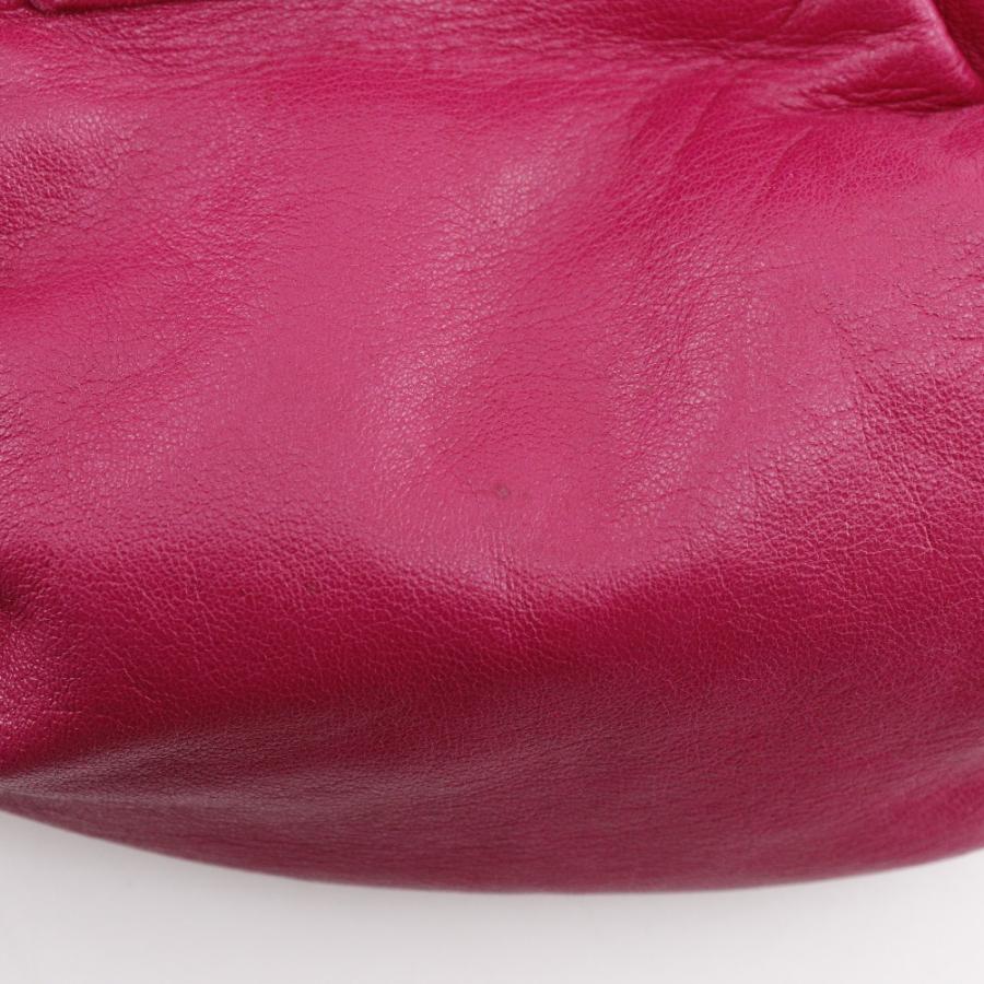 LOEWE（ロエベ） ポシェット フリンジ ショルダーバッグ レザー ピンク