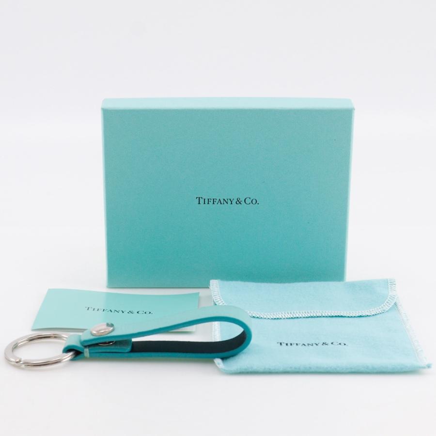 TIFFANY&Co.（ティファニー） キーリング キーホルダー 金属製×レザー