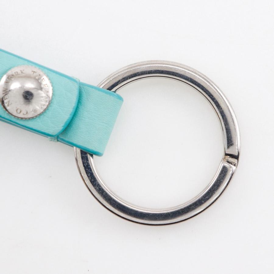 TIFFANY&Co.（ティファニー） キーリング キーホルダー 金属製×レザー