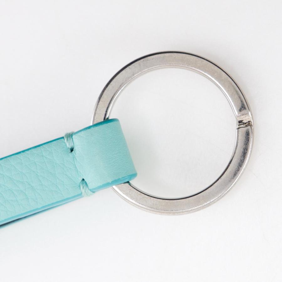 TIFFANY&Co.（ティファニー） キーリング キーホルダー 金属製×レザー