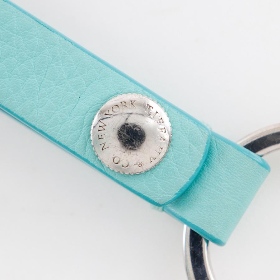 TIFFANY&Co.（ティファニー） キーリング キーホルダー 金属製×レザー
