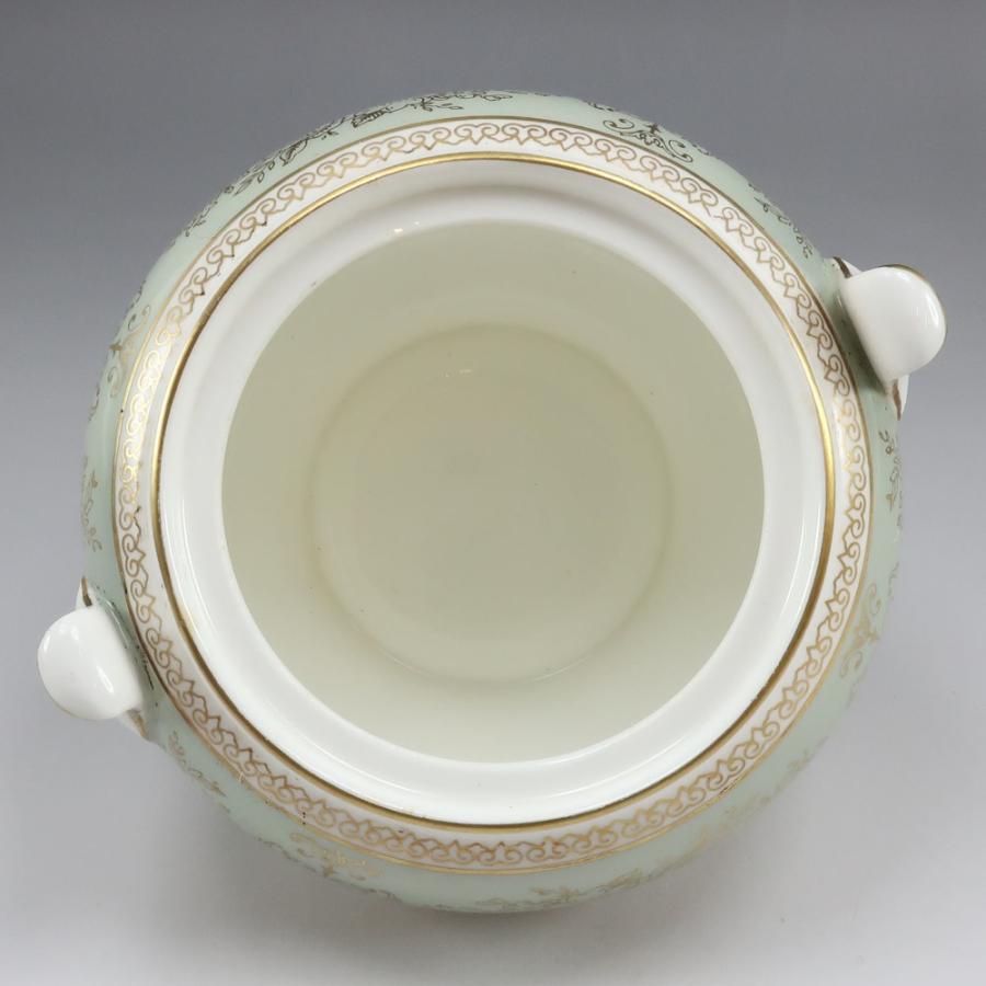 Wedgwood ウェッジウッド GOLD COLUMBIA ( SAGE GREEN ) シュガーポット 食器 _【S221225660】中古の画像