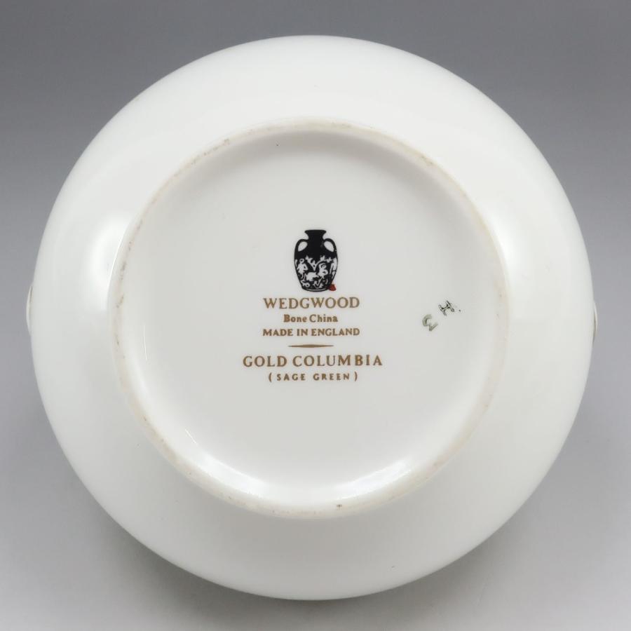 Wedgwood ウェッジウッド GOLD COLUMBIA ( SAGE GREEN ) シュガーポット 食器 _【S221225660】中古の画像