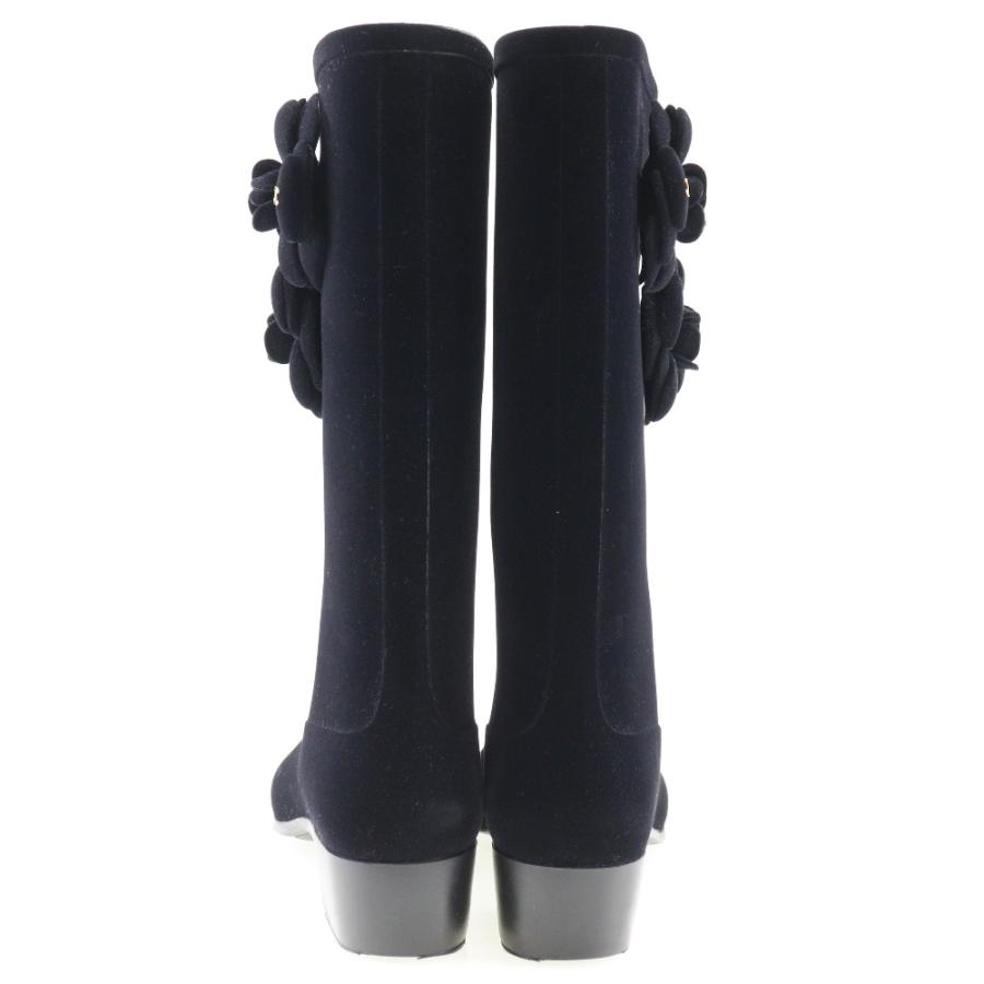 CHANEL（シャネル） カメリア G26648X31173 ブーツ スウェード