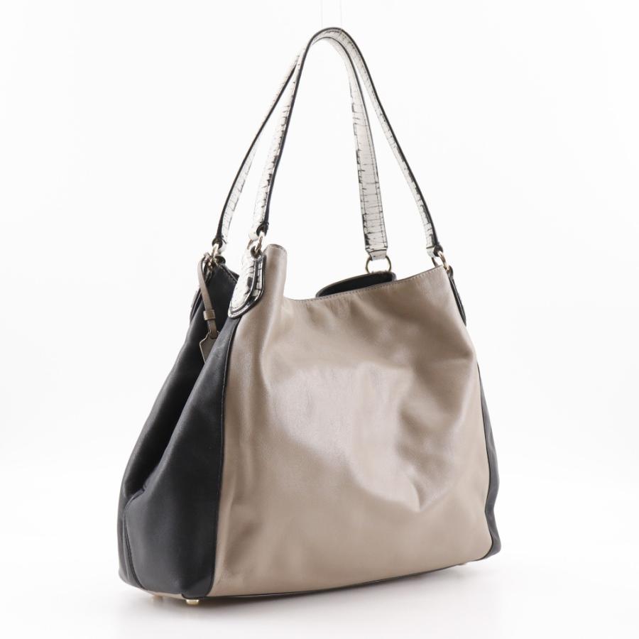 COACH（コーチ） トートバッグ レザー ベージュ/黒 レディース 