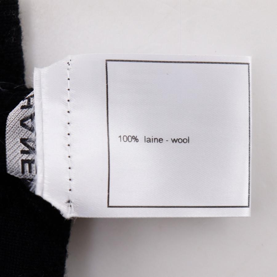 CHANEL シャネル カンボンライン　 05A P26637V01969 マフラー ウール 黒 レディース【W132726250】中古の画像
