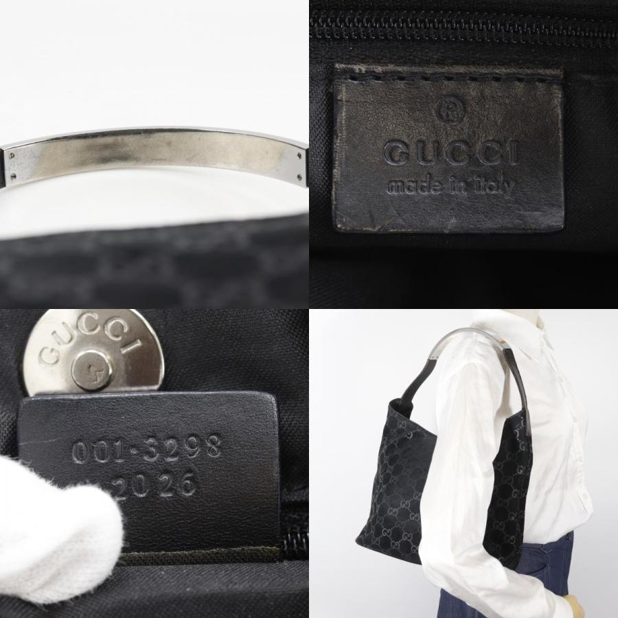 GUCCI（グッチ） GG 001.3298 ショルダーバッグ スウェード 黒 