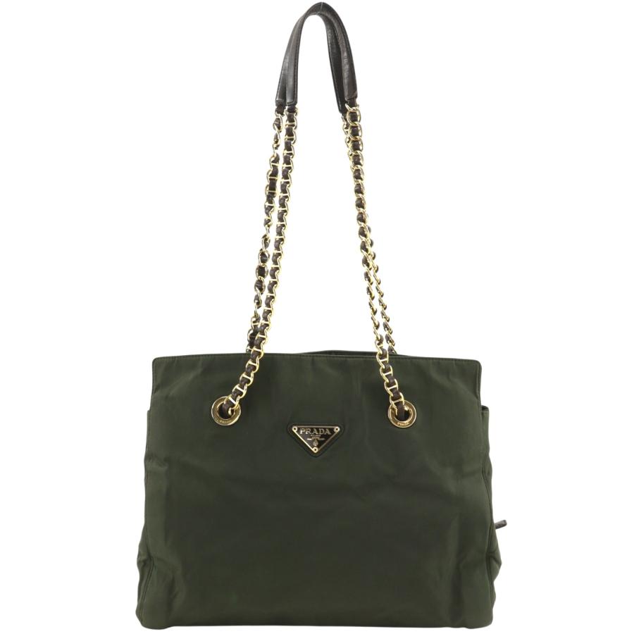 PRADA（プラダ） チェーントート ショルダー トートバッグ ナイロン