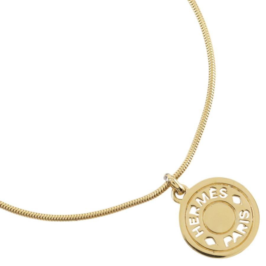 HERMES（エルメス） セリエメダリオン ネックレス 金メッキ 約21.4g