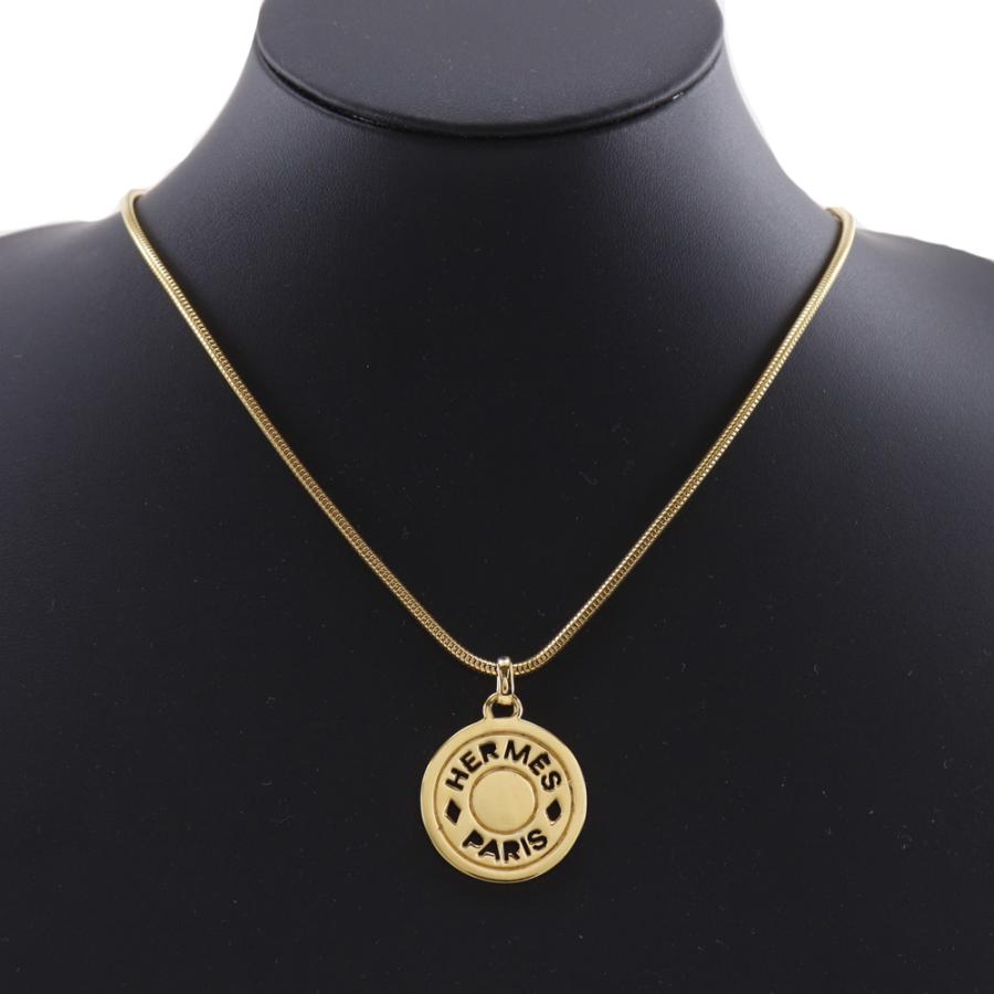 HERMES（エルメス） セリエメダリオン ネックレス 金メッキ 約21.4g
