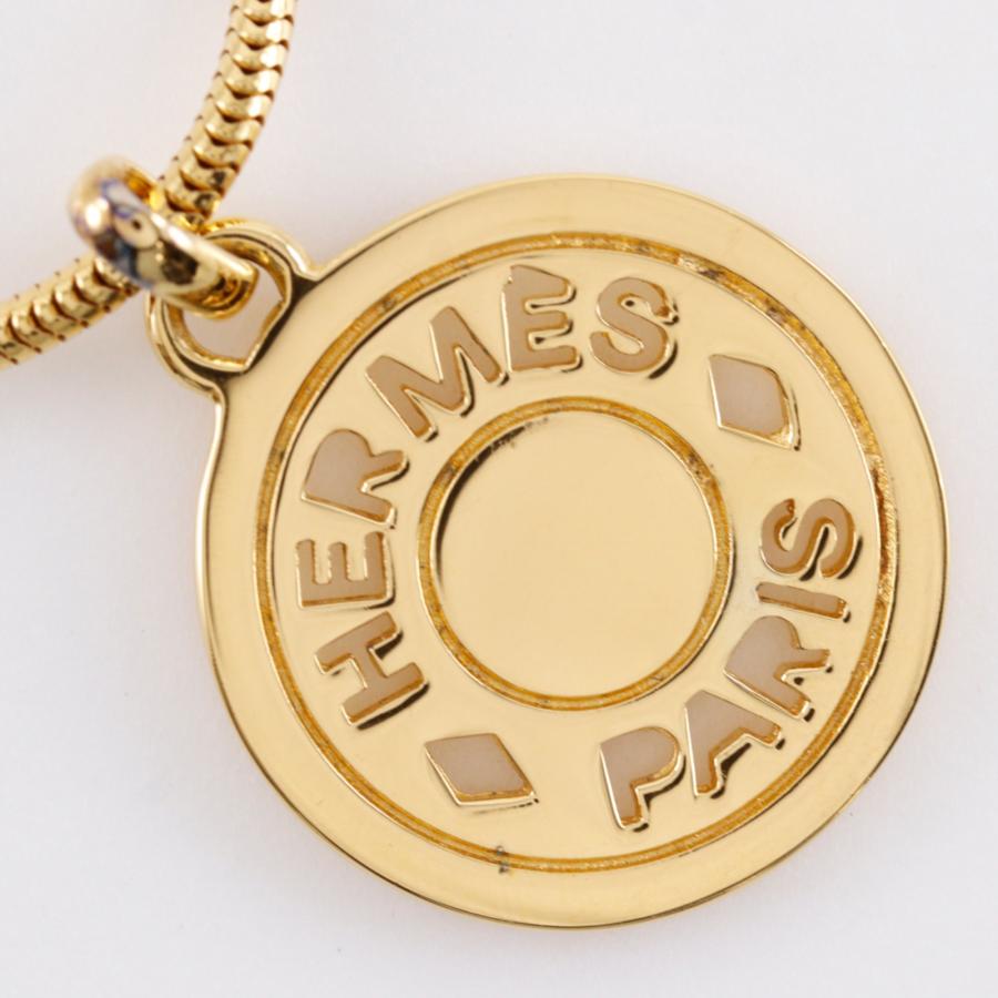 HERMES（エルメス） セリエメダリオン ネックレス 金メッキ 約21.4g