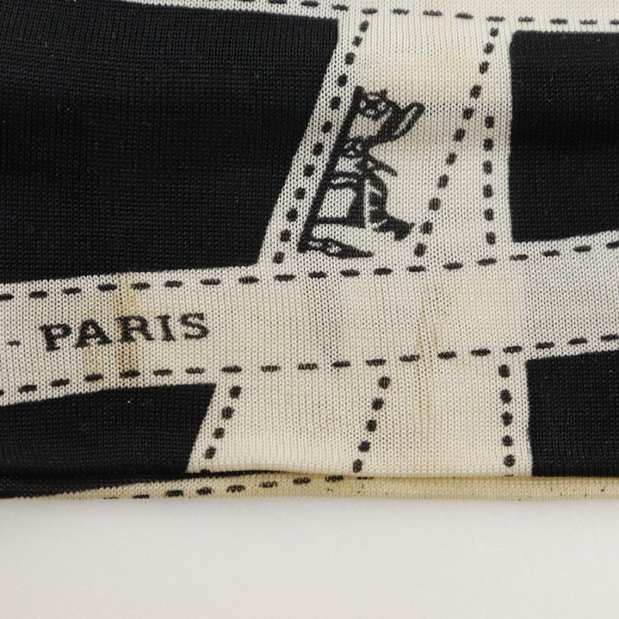 HERMES エルメス シルクヘアバンド ターバン ボルデュックリボン✨ HERMES エルメス ヘアバンド ボルデュックリボン シルク 黒