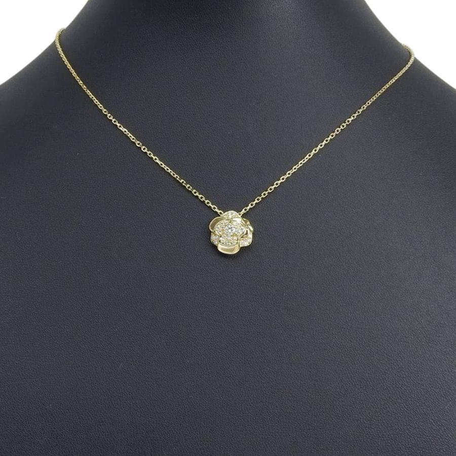 CHANEL（シャネル） カメリア ネックレス K18YG×ダイヤモンド 約5.7g