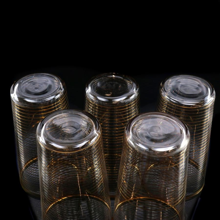 バカラ（Baccarat） オールドバカラ 金線文グラス 5客 食器 ガラス _