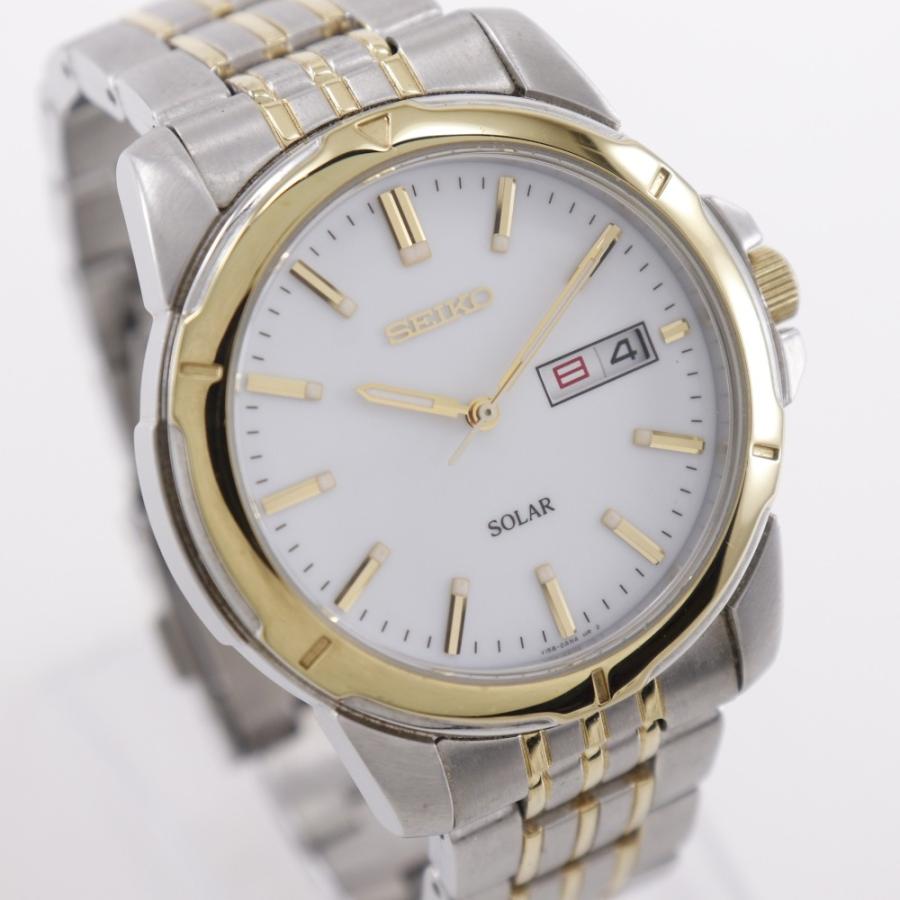 SEIKO（セイコー） ソーラー V158-0AD0 腕時計 SS シルバー ソーラー