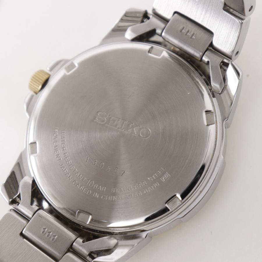 SEIKO（セイコー） ソーラー V158-0AD0 腕時計 SS シルバー ソーラー