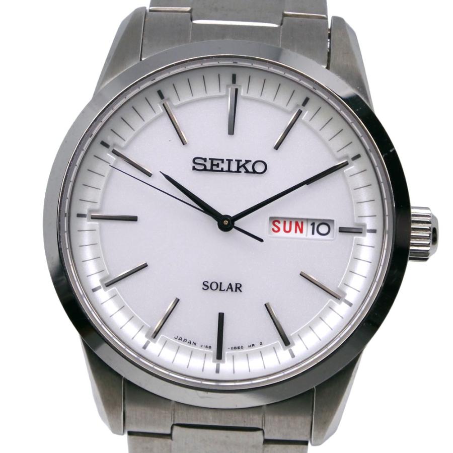 SEIKO（セイコー） SNE523P1 V158-0AM0 腕時計 SS シルバー ソーラー 