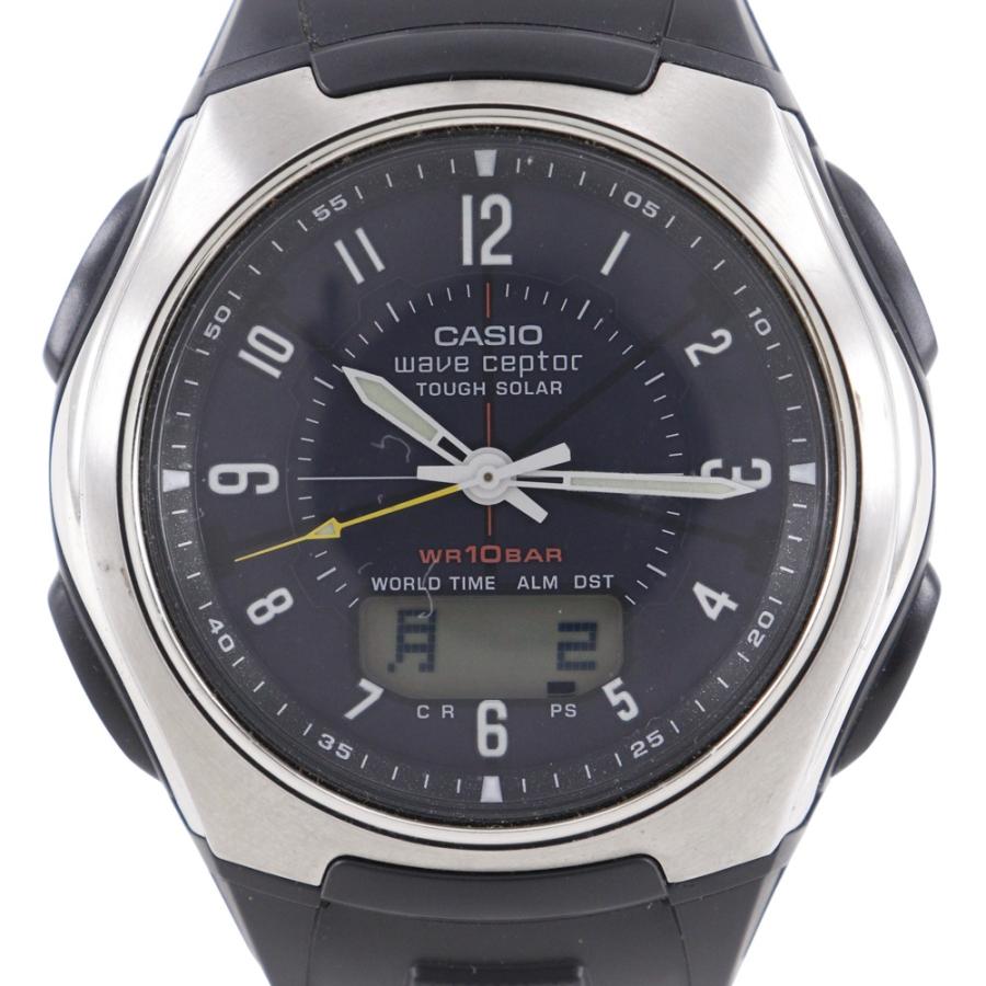 CASIO（カシオ） ウェーブセプター WVA-430J 腕時計 SS×樹脂系 黒