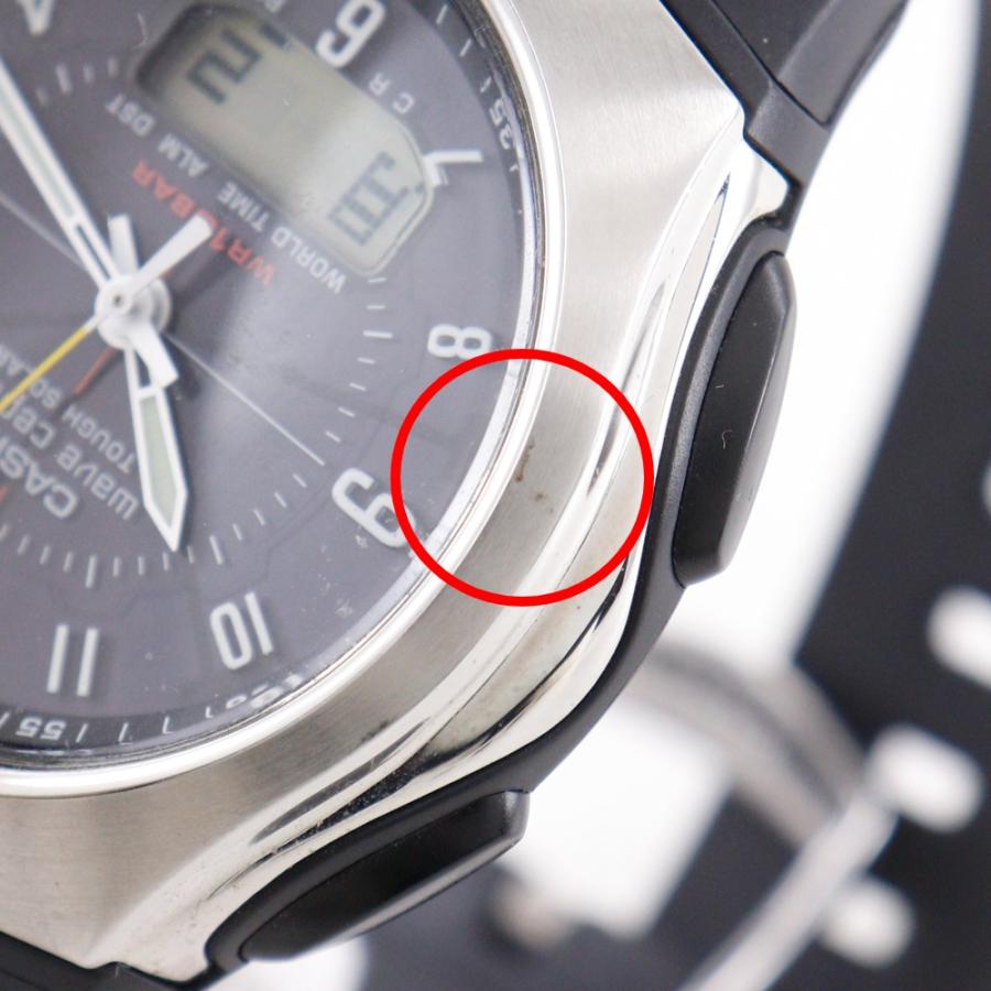 CASIO（カシオ） ウェーブセプター WVA-430J 腕時計 SS×樹脂系 黒