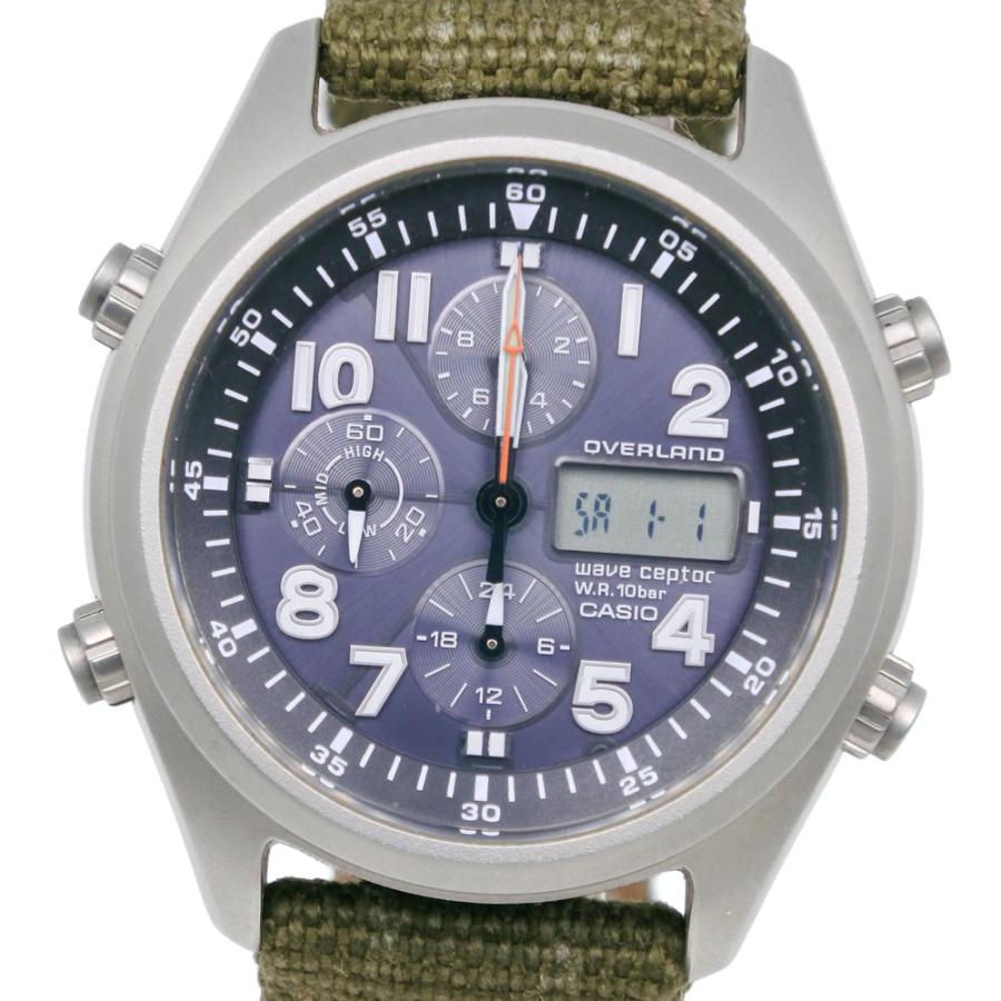 ⭐️動作品 カシオOVERLAND 電波ソーラー OVW-500BJ 日本製⭐️ CASIO（カシオ） オーバーランド ウェーブセプター OVW-500BJ-1AJF