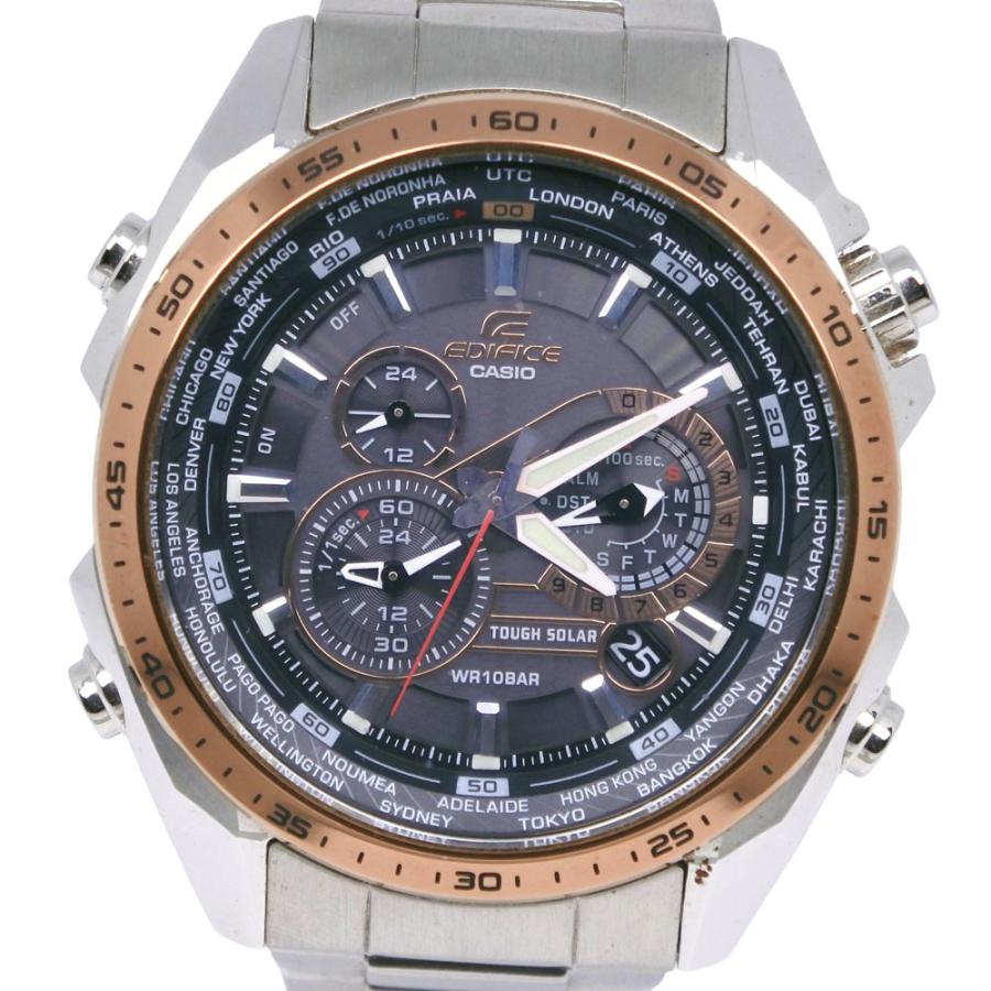 CASIO（カシオ） エディフィス EQS-500 腕時計 SS グレー ソーラー時計