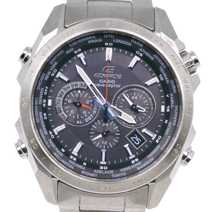 急ぎ！CASIO EDIFICE EQW-M600 ソーラー 電波 腕時計 CASIO（カシオ） エディフィス EQW-M600 腕時計 SS グレー ソーラー