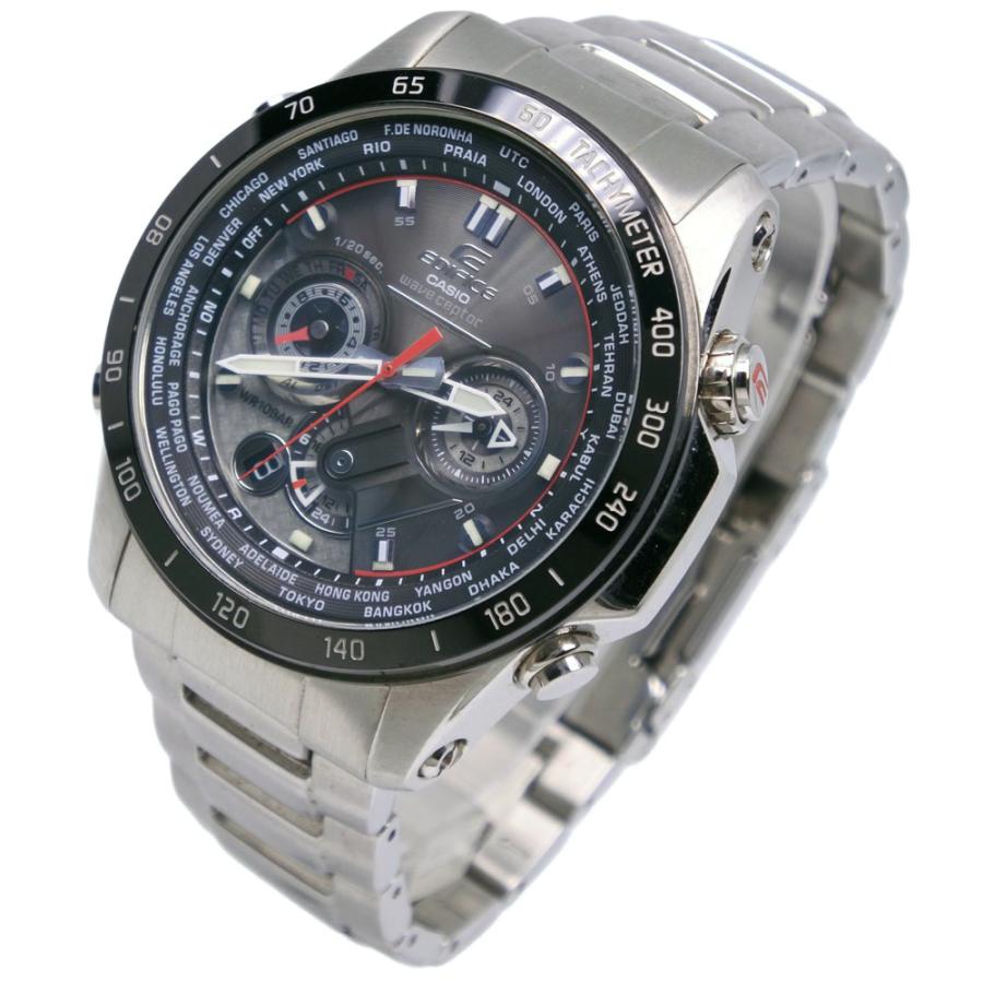 美品　カシオ　エディフィス　EQW-M1000D腕時計　電波ソーラー 稼働品 CASIO（カシオ） エディフィス EQW-M1000D 腕時計 SS シルバー