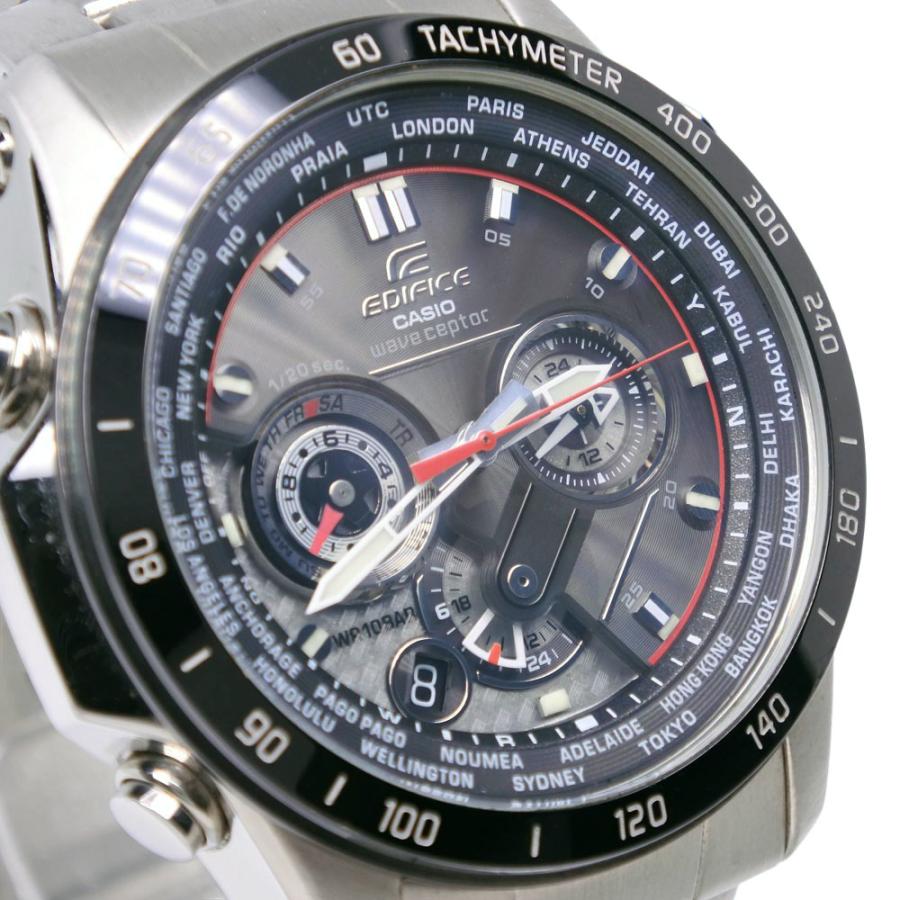 美品　カシオ　エディフィス　EQW-M1000D腕時計　電波ソーラー 稼働品 CASIO（カシオ） エディフィス EQW-M1000D 腕時計 SS シルバー