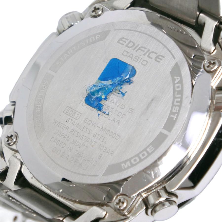 美品　EQW-M1000D 電波ソーラー カシオ　タフソーラー エディフィス CASIO（カシオ） エディフィス EQW-M1000D 腕時計 SS シルバー
