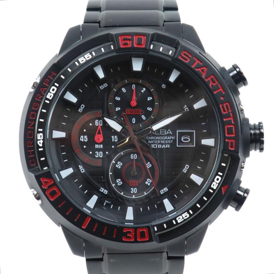 SEIKO（セイコー） アルバ 10気圧防水 VD57-KE00 腕時計 SS 黒