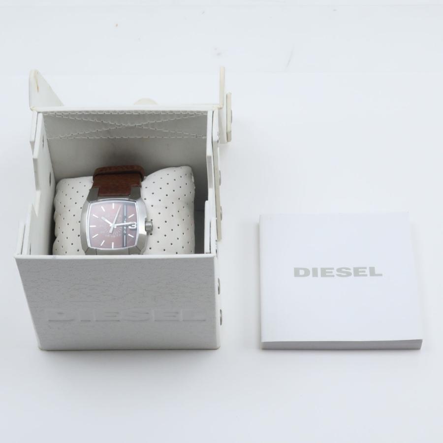DIESEL（ディーゼル） DZ-1090 腕時計 SS×レザー シルバー クオーツ