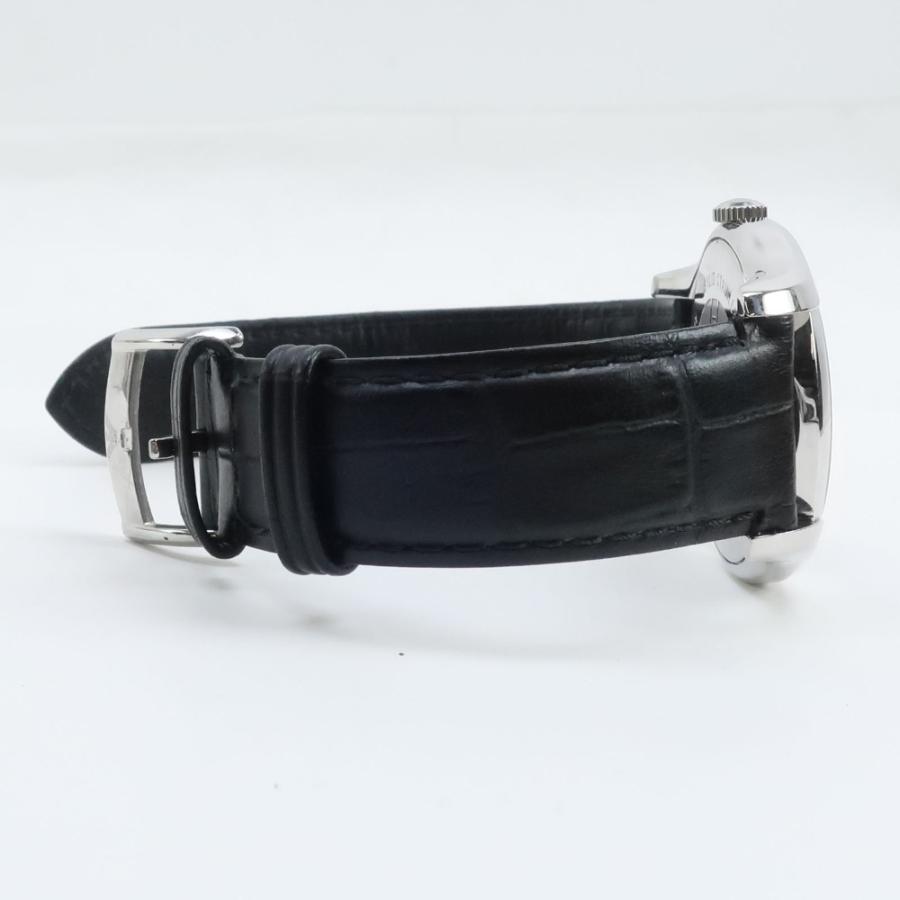 EMPORIO ARMANI エンポリオ・アルマーニ AR1708 腕時計 SS×レザー シルバー/黒 クオーツ アナログ表示 メンズ 黒文字 ...