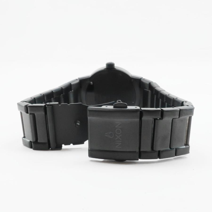 【NIXON】ニクソン CANNON ALL BLACK A160-001 ステンレススチール 黒 クオーツ アナログ表示 メンズ 黒文字盤 腕時計 NIXON（ニクソン） CANNON ALL BLACK A160-001 腕時計 SS 黒 クオーツ