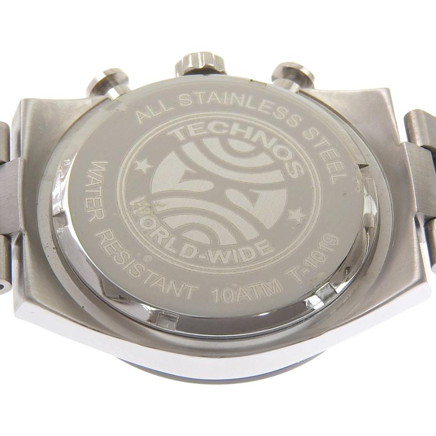 TECHNOS テクノス T-1019 腕時計 SS クオーツ クロノグラフ メンズ