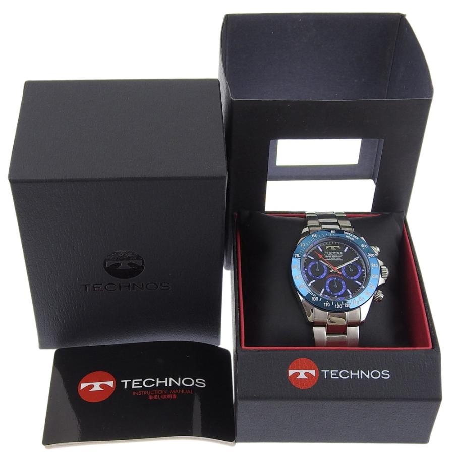 TECHNOS テクノス TSM401 腕時計 SS クオーツ クロノグラフ メンズ