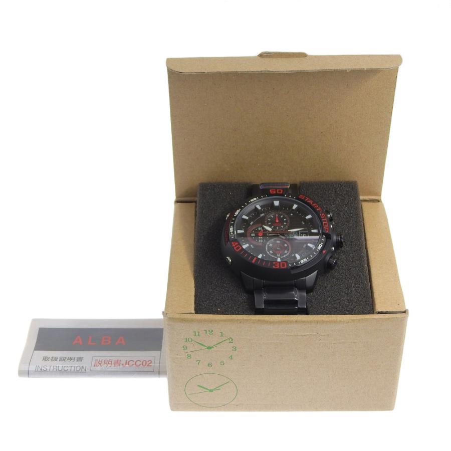 SEIKO（セイコー） アルバ 10気圧防水 VD57-KE00 腕時計 SS ブラック 