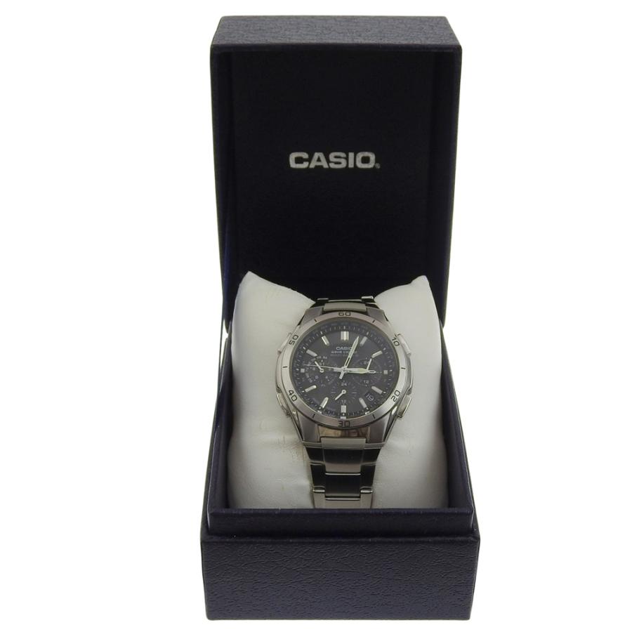 【CASIO】カシオ ウェーブセプター マルチバンド6 WVQ-M410D-1AJF ステンレススチール ブラック ソーラー電波時計 ワールドタイマー メンズ 黒文字盤 腕時計 CASIO（カシオ） ウェーブセプター マルチバンド6 WVQ-M410D-1AJF SS