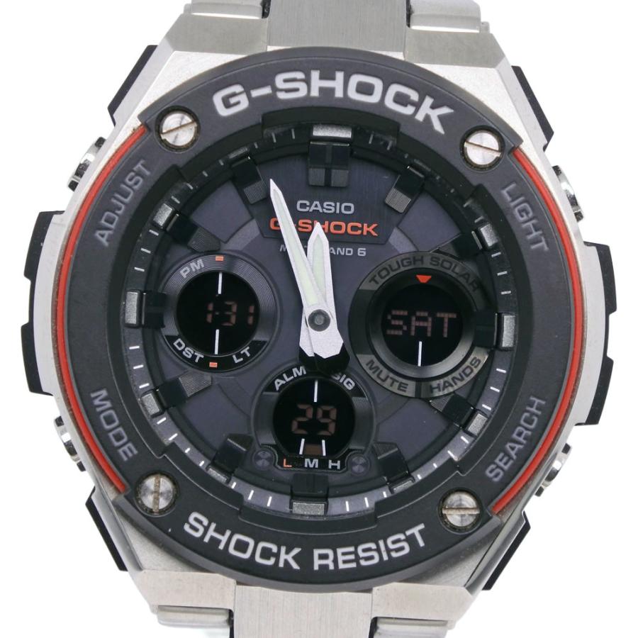 美品　G-SHOCK gst-w100d CASIO（カシオ） G-SHOCK Gスチール GST-W100D-1A4JF 腕時計 SS