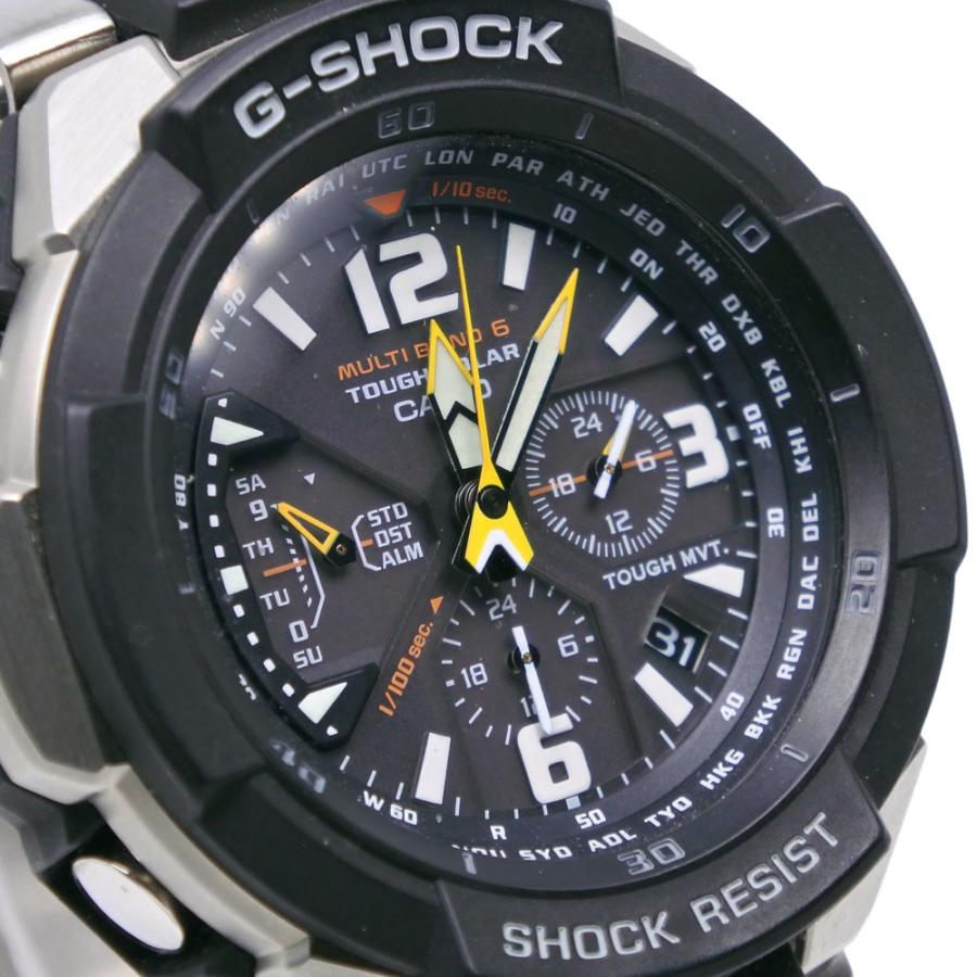 w*4様 GW-3000D フルメタル 電波腕時計メンズ CASIO（カシオ） G-SHOCK スカイコックピット GW-3000D 腕時計 SS 黒