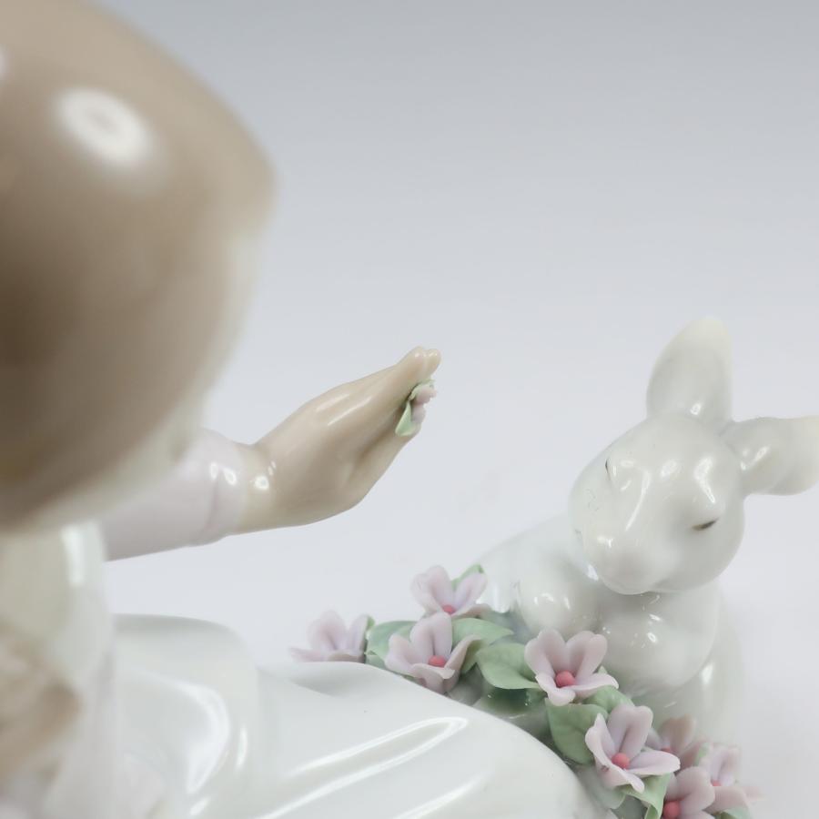 リヤドロ Lladro うさぎと仲良し 置物 オブジェ 6931 ポーセリン