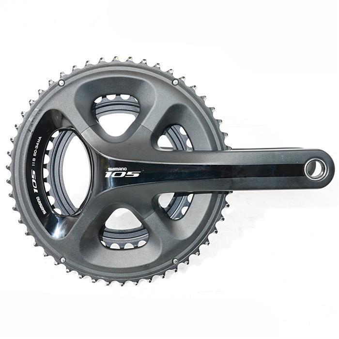 Corona Esterna Shimano 105 FC-5800 50 Denti - Per Doppio, 4 Viti, Argento