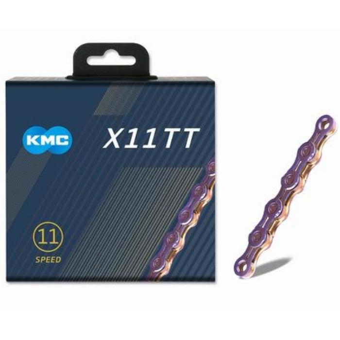 KMC (ケーエムシー) X11 TT NEO CHROME 118L チェーン : CROWN GEARS 